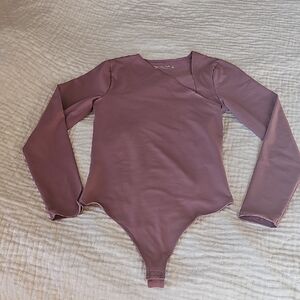 Abercrombie & Fitch Kids Long Sleeve Bodysuit - Dusty Rose